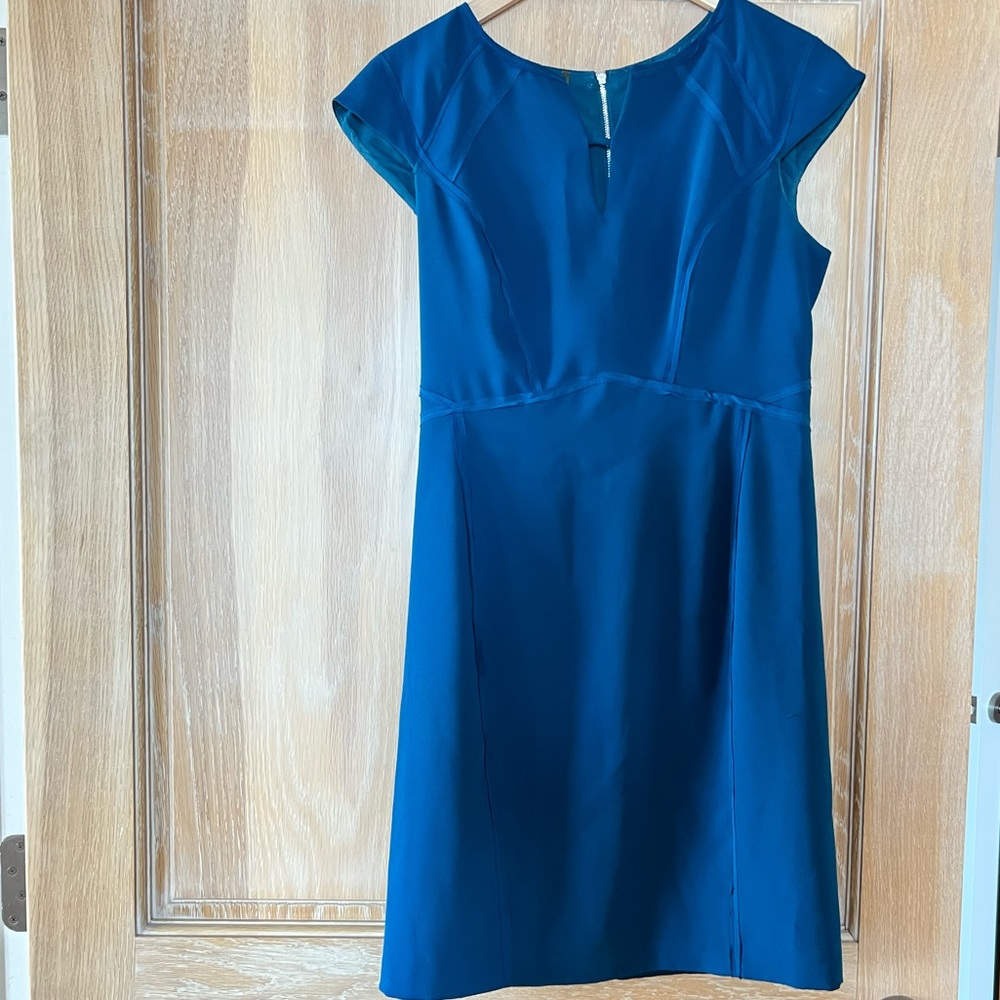 Rebecca Taylor Teal Zip Shift Dress